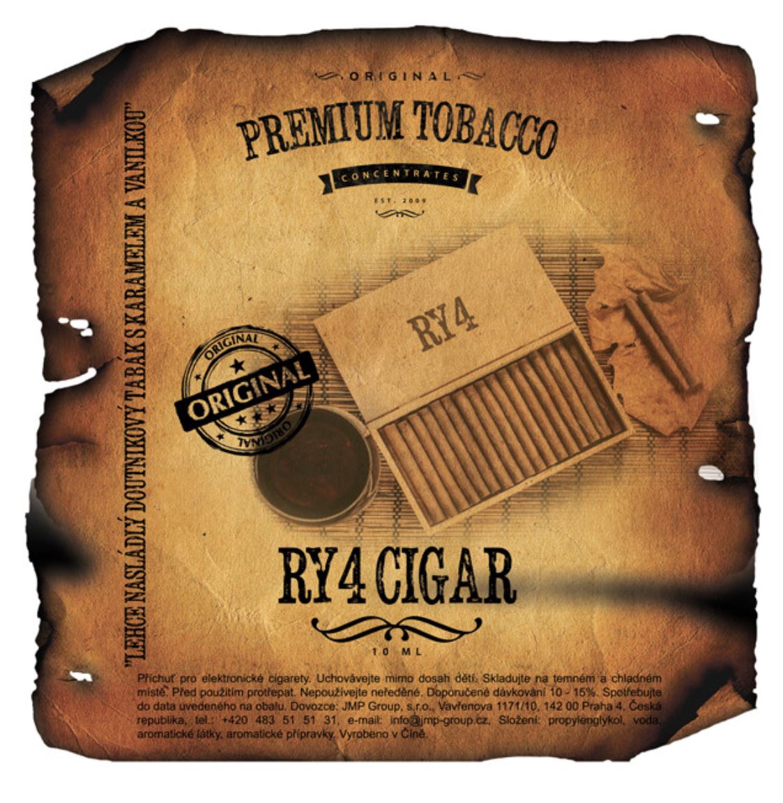 Premium Tobacco RY4 Cigar 10 ml