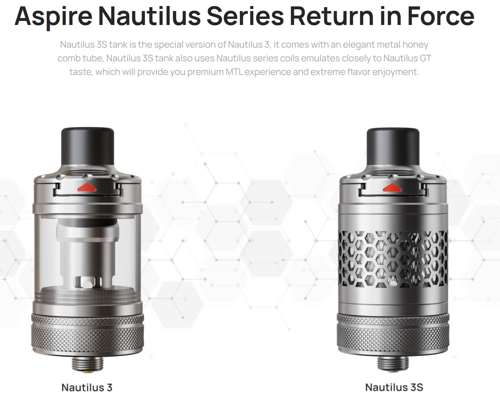 aSpire Nautilus 3S Clearomizer 4ml Black