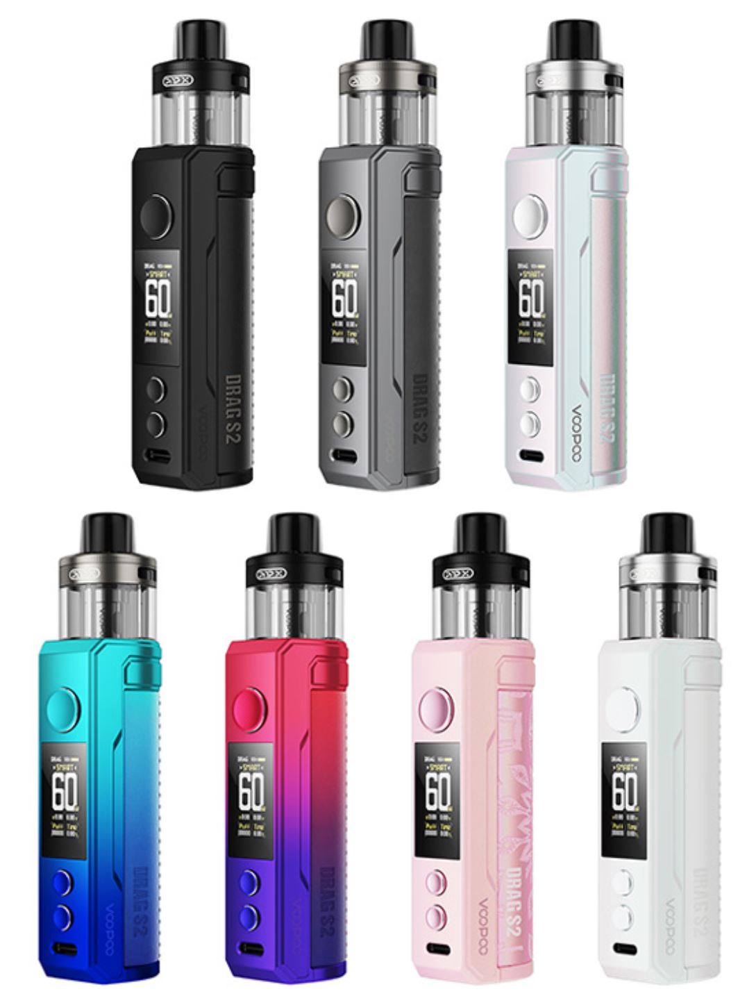 VooPoo Drag S2 Pod Kit 2500 mAh Glow Pink 1 ks