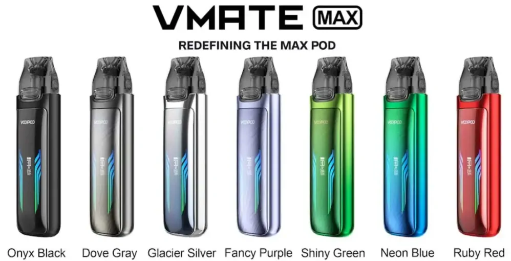 VooPoo VMATE MAX Pod Kit 1200 mAh Ruby Red 1 ks