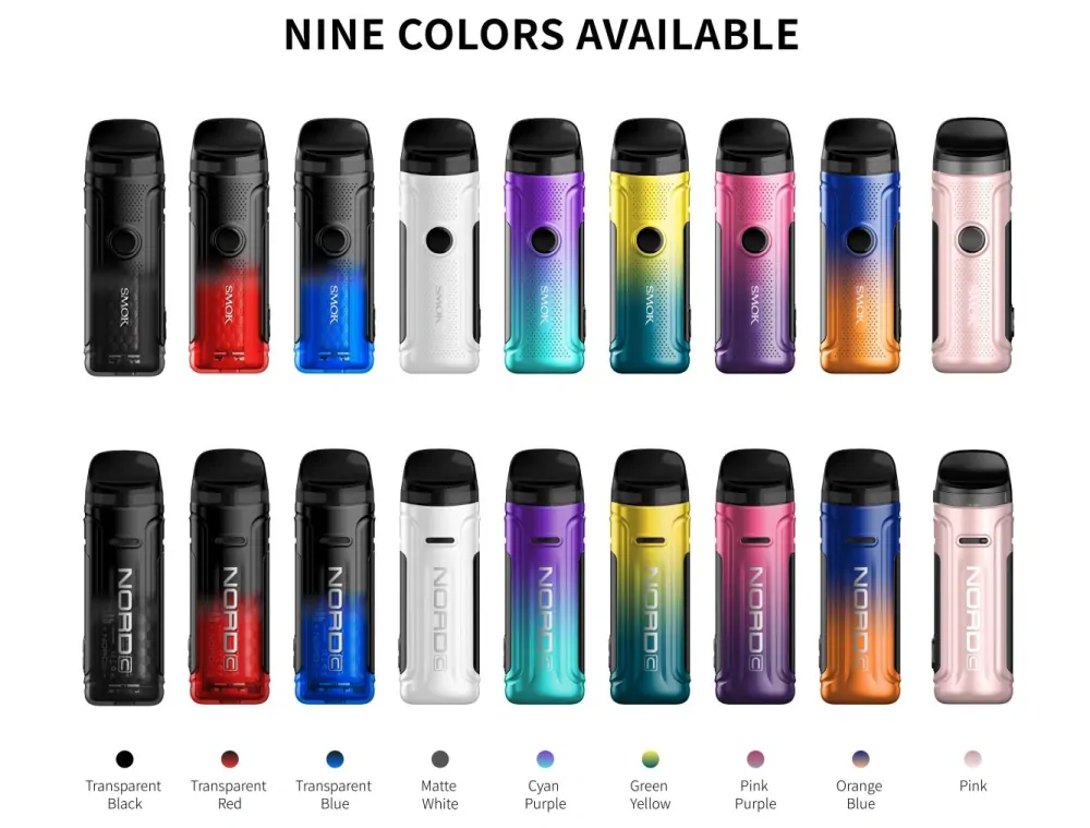 Smoktech NORD C 50W 1800 mAh Transparent Black 1 ks