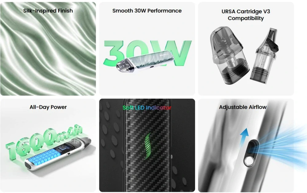 Lost Vape Ursa Nano S 3 Pod 1600 mAh Levander Ice