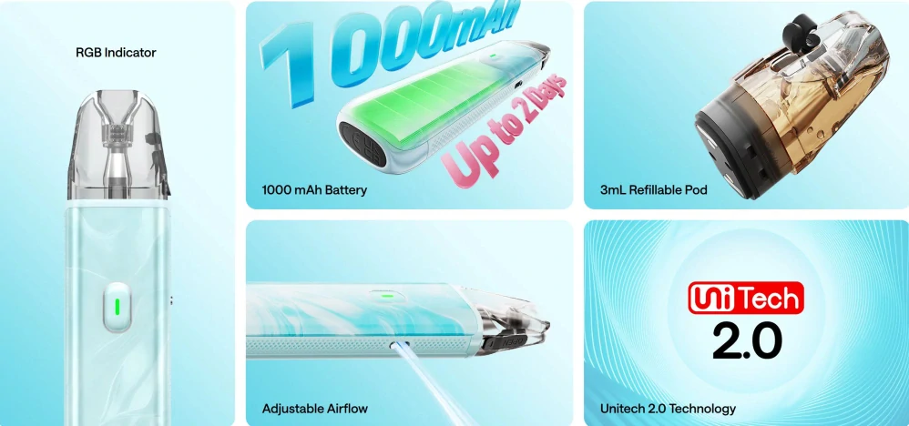 OXVA Xlim GO Lite 1000 mAh Light Pink