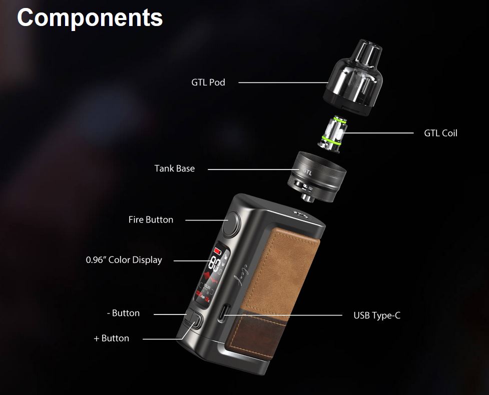 iSmoka Eleaf iStick Power 2 80 W full Kit Grip Black 5000 mAh 1 ks