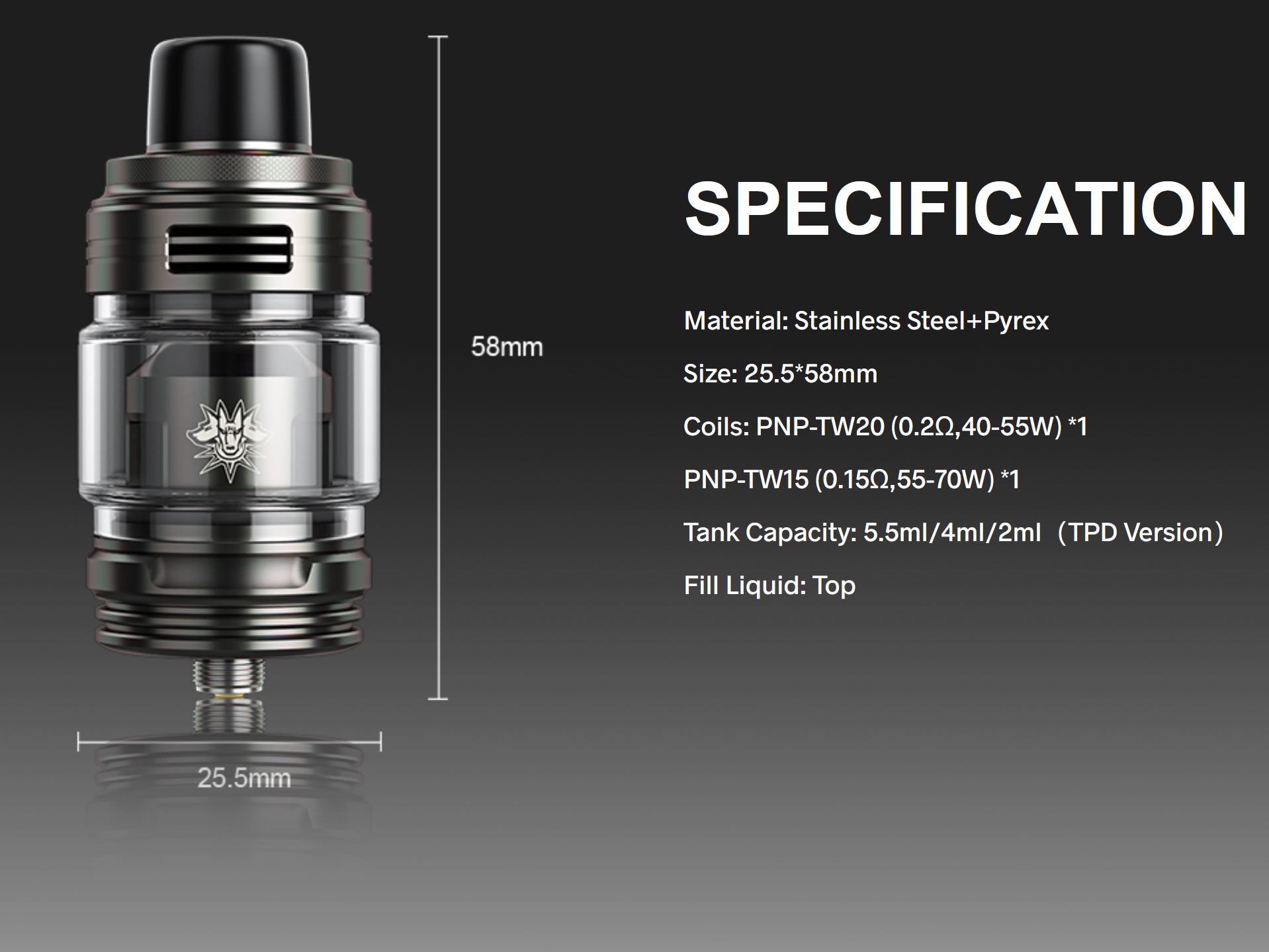 VOOPOO Uforce Tank Černá 5,5ml