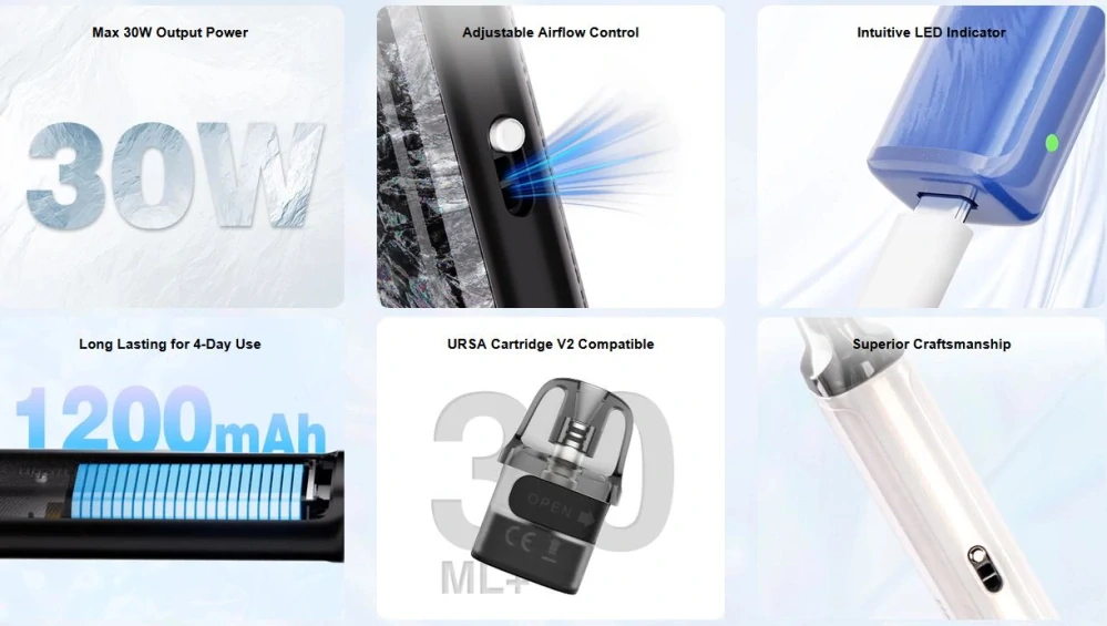 Lost Vape Ursa Nano 3 Pod 1200 mAh Silk White 1 ks