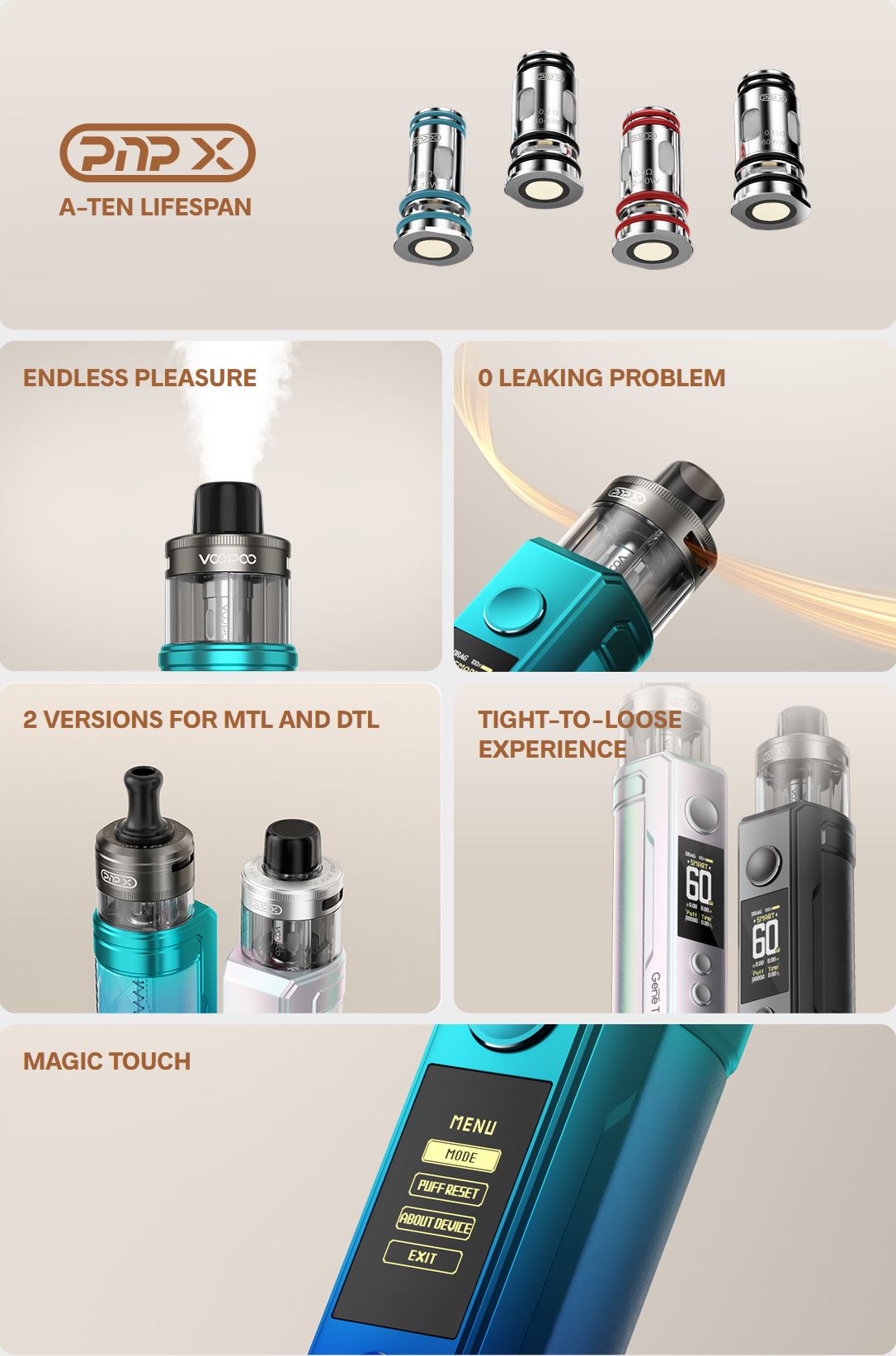 VooPoo Drag S2 Pod Kit 2500 mAh Glow Pink 1 ks