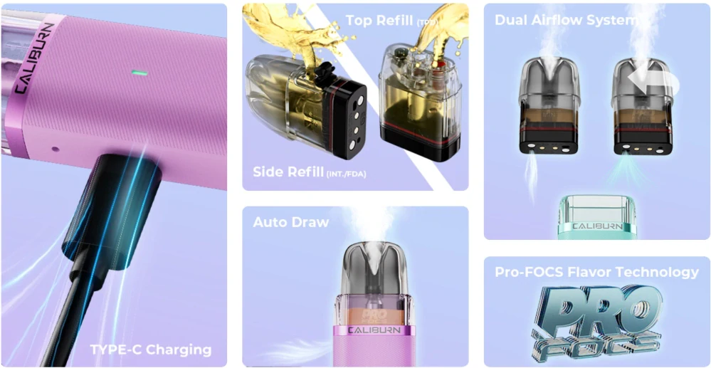 Uwell Caliburn G3 Lite Pod 1200 mAh Pastel Pink 1 ks