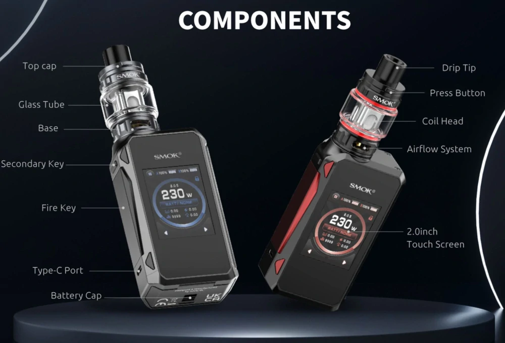 Smoktech G-Priv 4 230W grip Full Kit Blue