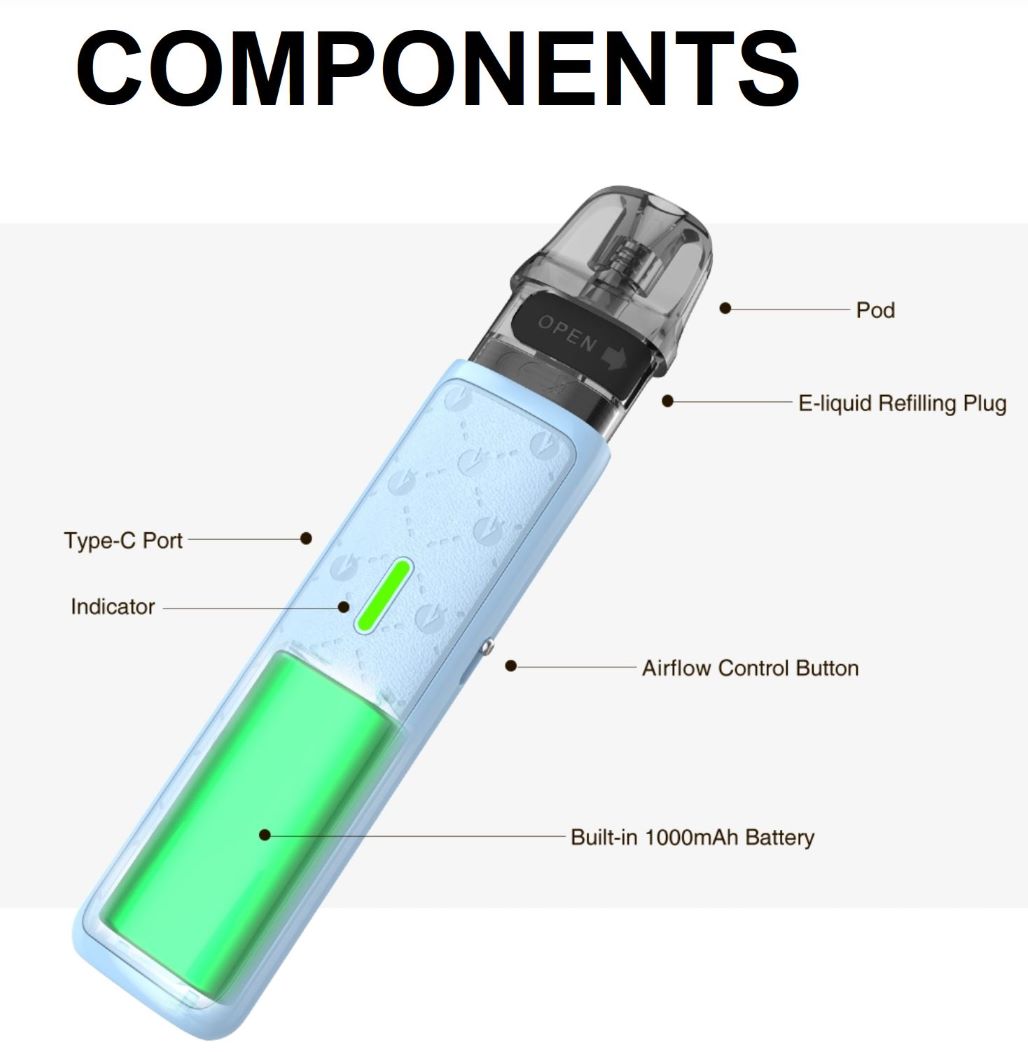 Lost Vape Ursa Nano S 2 Pod 1000 mAh Black Thorns 1 ks