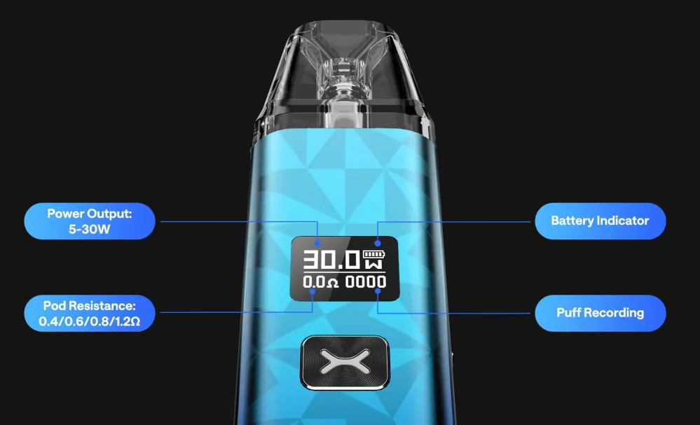 OXVA Xlim Classic EDITION 1000 mAh Silver 1 ks