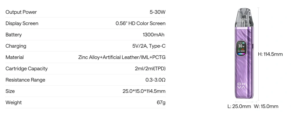 Oxva Xlim Pro 2 Pod 1300 mAh Rose Pink 1 ks