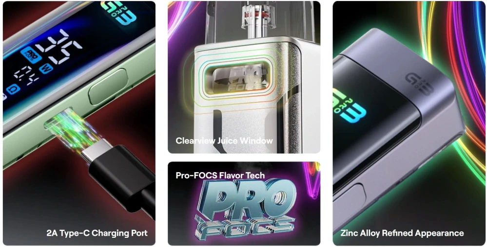 Uwell Caliburn G3 Pro 1000 mAh Pink Green 1 ks