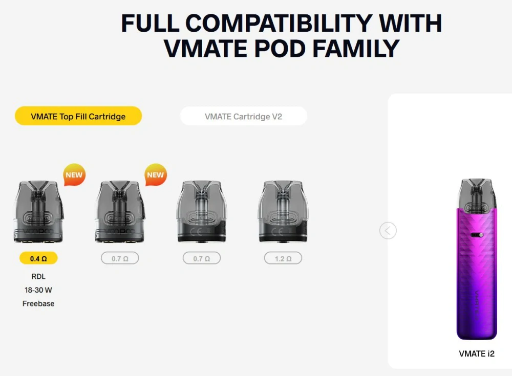 VooPoo Vmate i2 Pod 1500 mAh Dawn Blue 1 ks