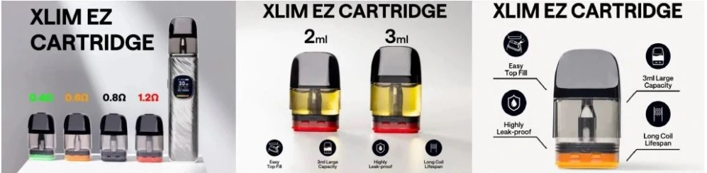 OXVA Xlim EZ Pod Top Fill cartridge 2ml 0,4 ohm
