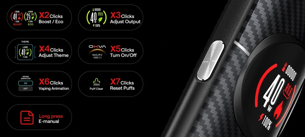 OXVA NeXLIM 2 2000 mAh Black Warrior