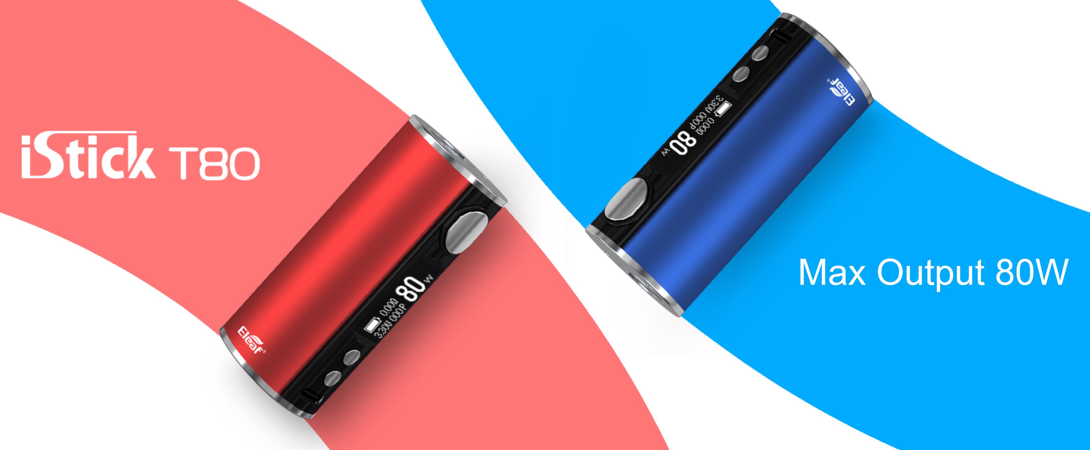 iSmoka Eleaf iStick T80 80W Grip Easy Kit 3000mAh černá