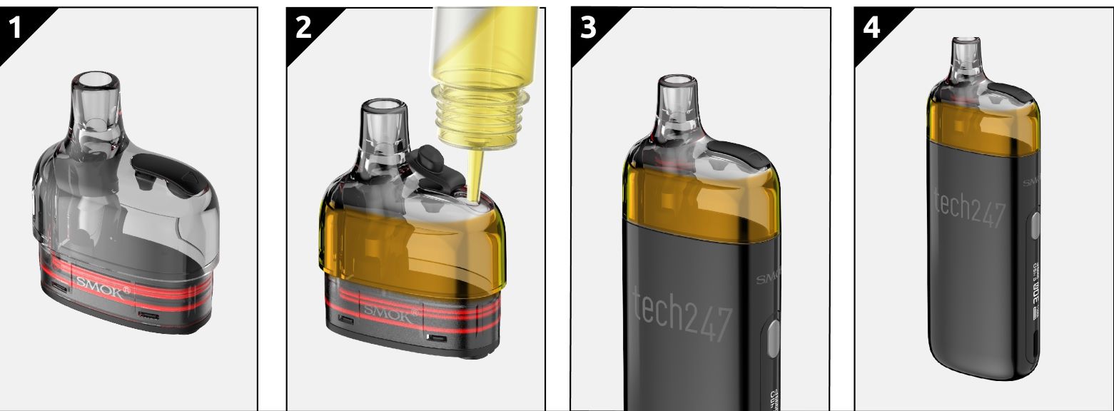 Smoktech Tech247 Pod 1800mAh Black 1 ks