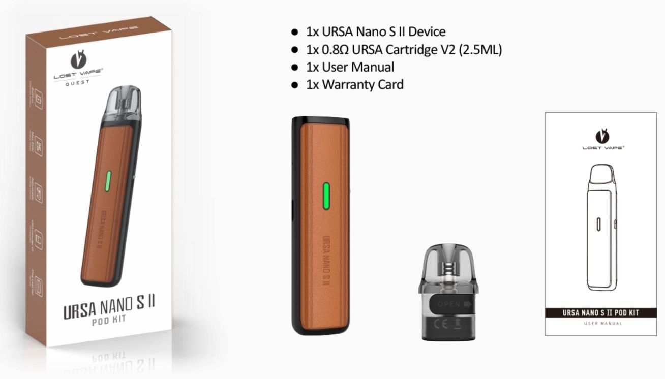 Lost Vape Ursa Nano S 2 Pod 1000 mAh Black Thorns 1 ks