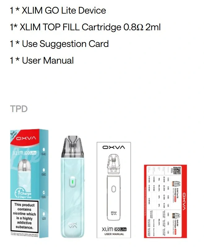 OXVA Xlim GO Lite 1000 mAh Light Pink