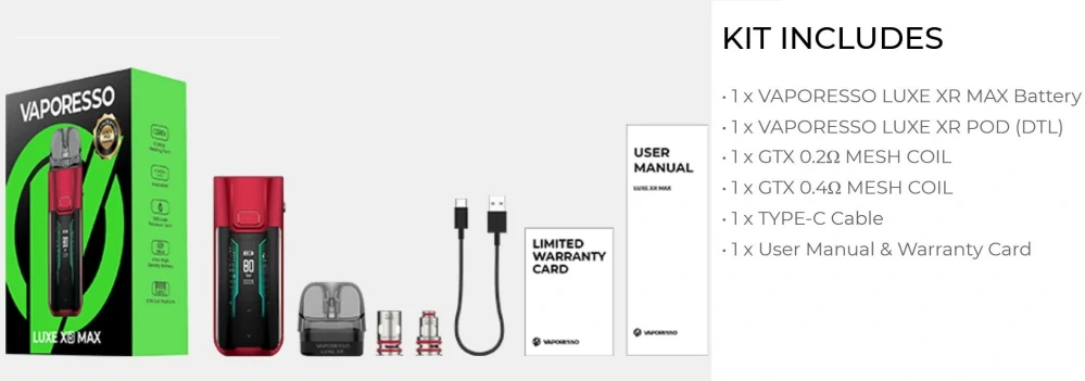 Vaporesso LUXE XR MAX Pod Kit 2800mAh Red 1 ks