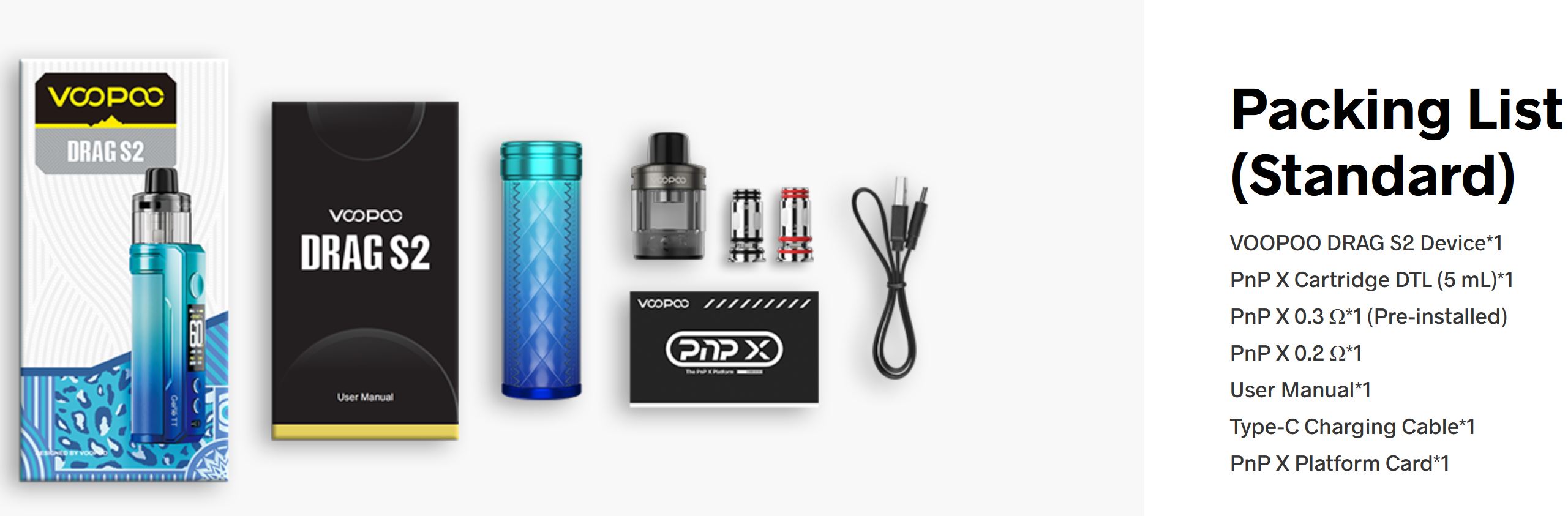 VooPoo Drag S2 Pod Kit 2500 mAh Glow Pink 1 ks