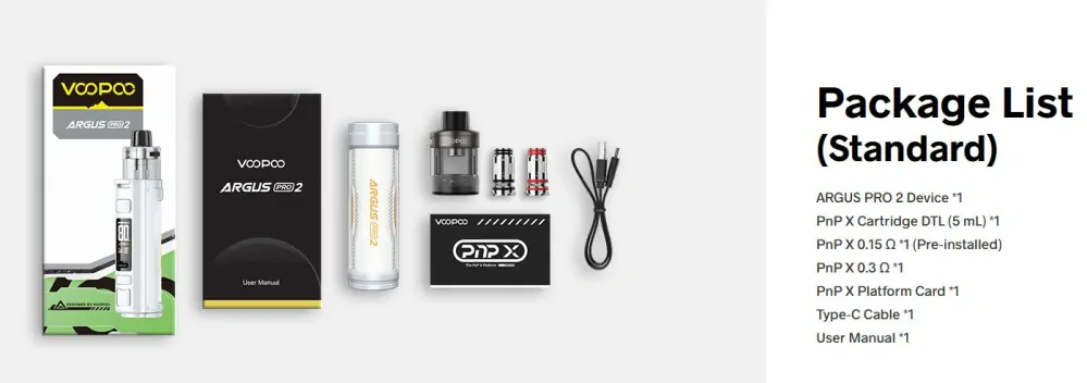 VooPoo Argus Pro 2 80W Pod Kit 3000 mAh Modern Red 1 ks