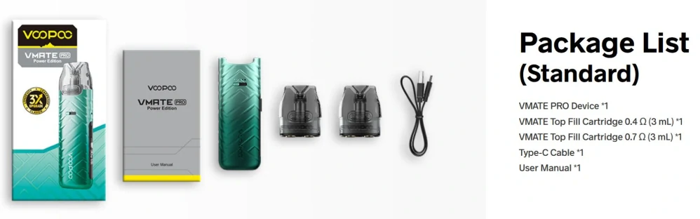 VooPoo Vmate PRO Power 900 mAh Dawn Blue 1 ks
