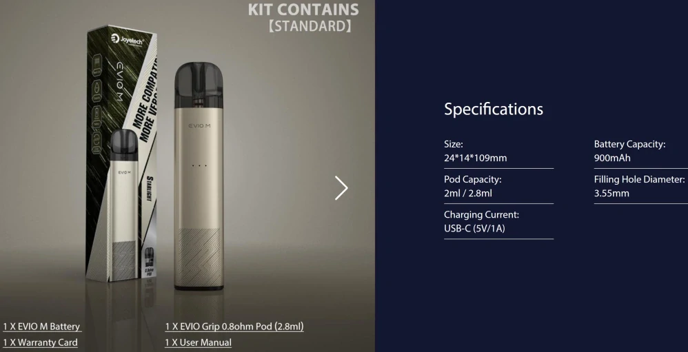 Joyetech Evio M Pod 900 mAh Purple