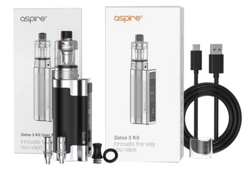 Aspire Zelos 3 80W Kit 3200 mAh Gunmetal 1 ks