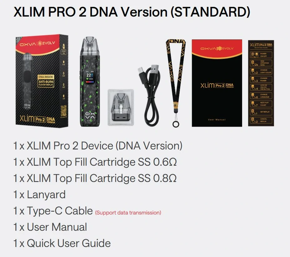 Oxva Xlim Pro 2 DNA Pod Kit 1300 mAh Silk White 1 ks